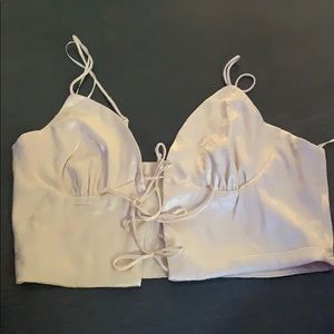 Demi Satin Bralette Top